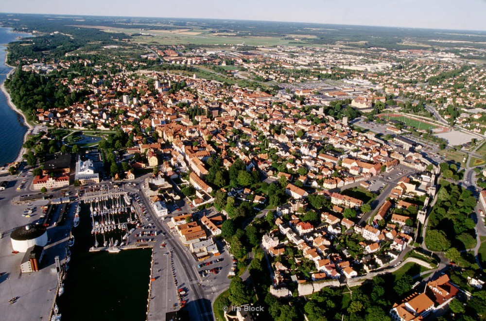 Aerials of Visby, Gotland, Sweden